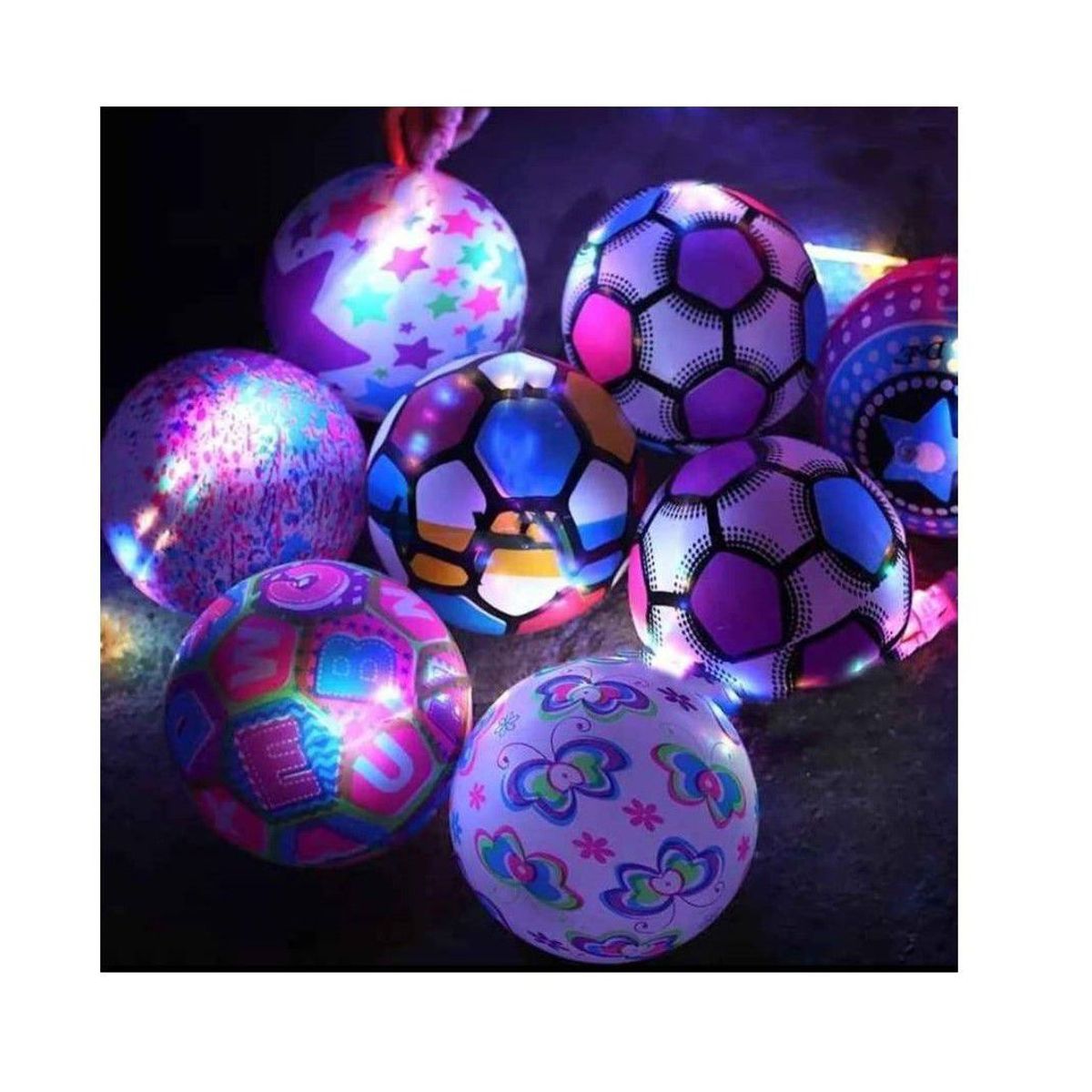 GENERICO - Pelota luminosa con luces led ALEATORIO