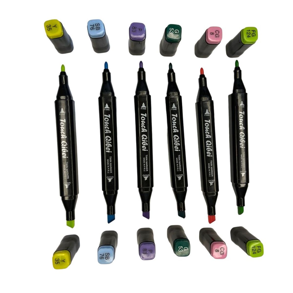 OEM - Juego De Plumones Touch Doble Punta 168 Piezas