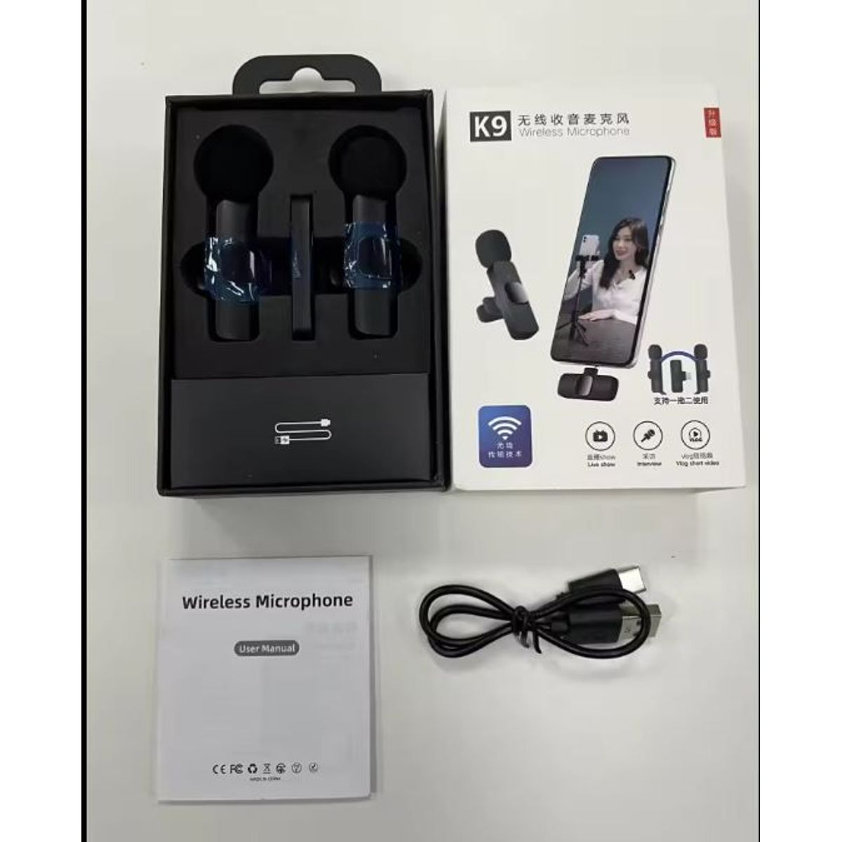 GENERICO - MICROFONO INALAMBRICO K9