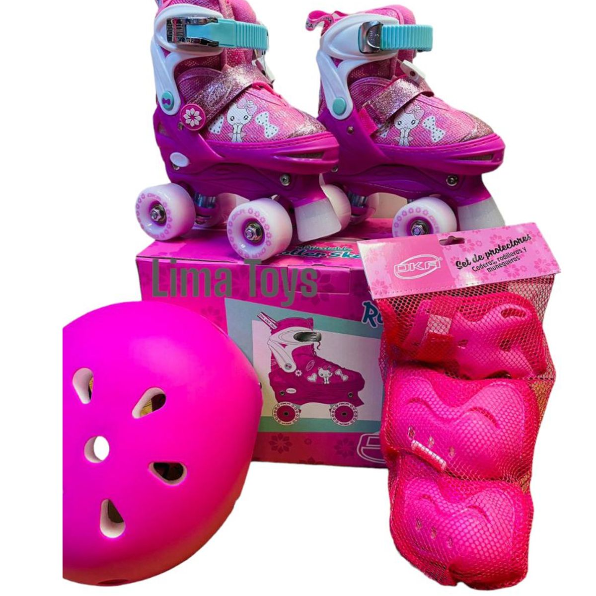 OKA - PATIN 4 RUEDAS OKA NINA CON LUCES TALLA M
