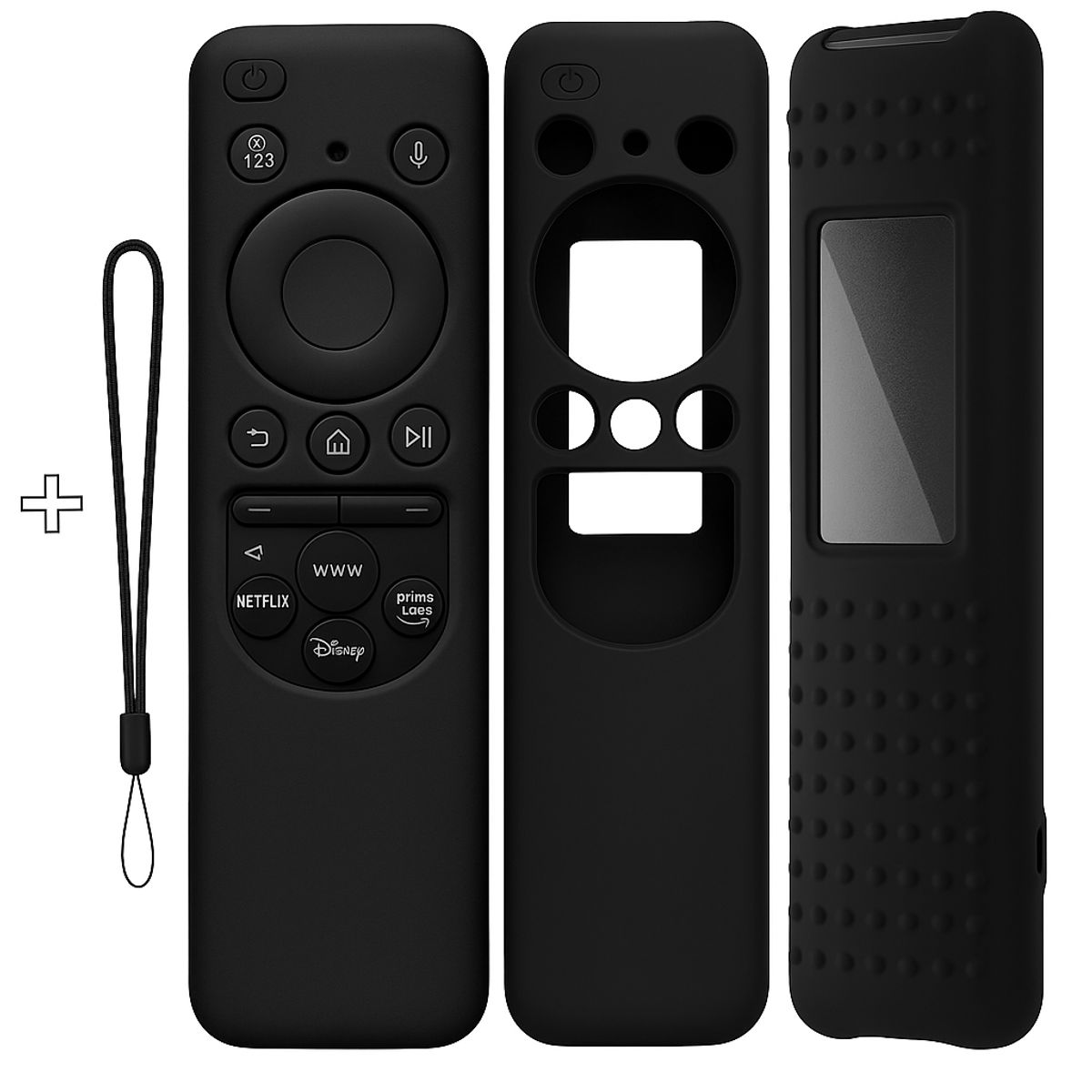 GENERICO - Funda Para Control Samsung Solar Smart Tv 2024 -2023 - NEGRO