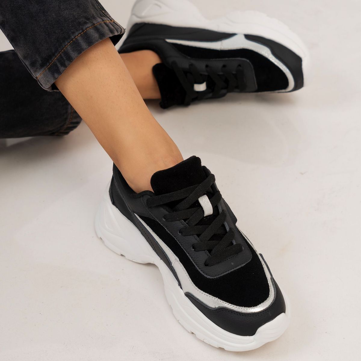 GLINT - Zapatillas Urbanas de Cuero Mujer 48008