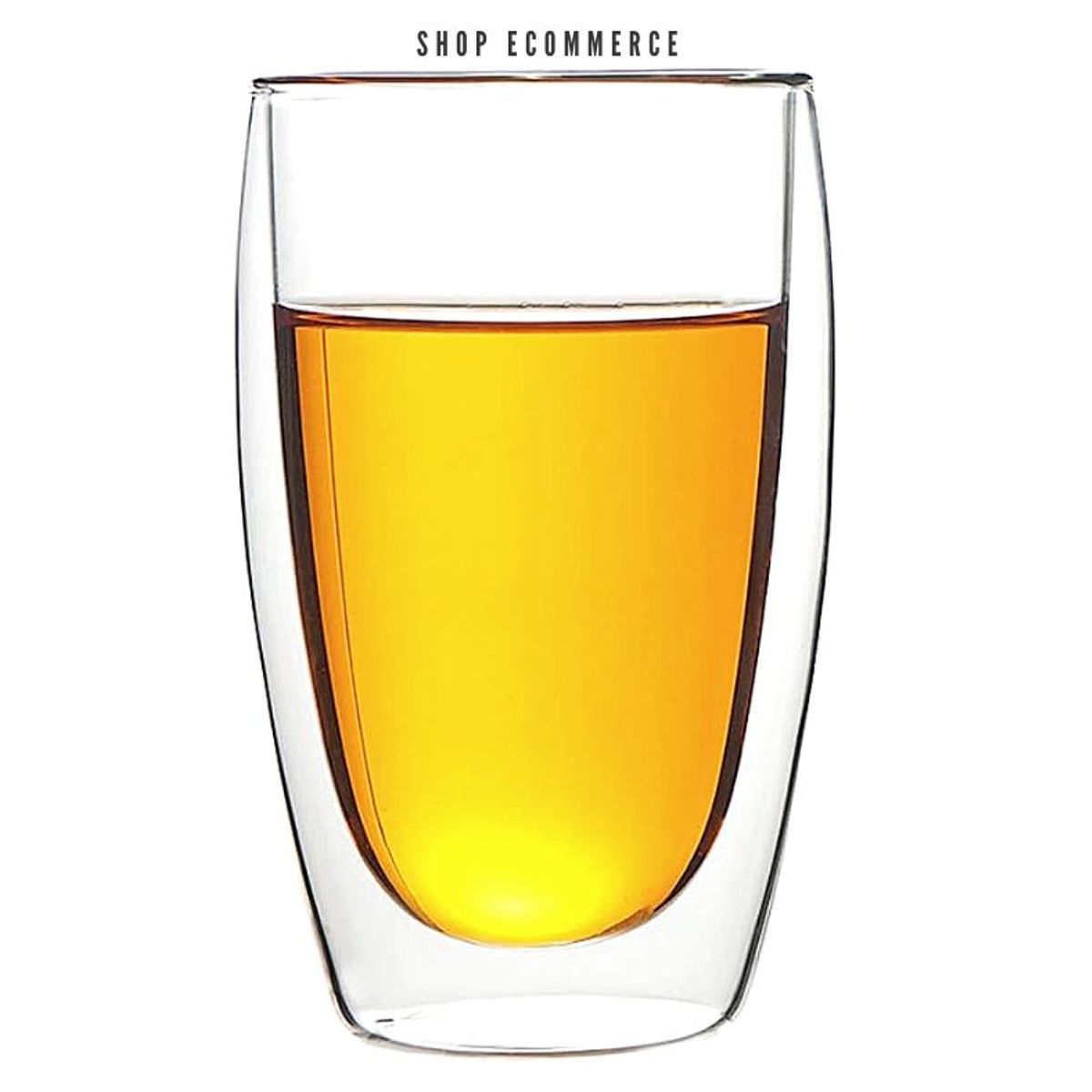 GENERICO - Vaso doble pared 450ml vidrio borosilicato