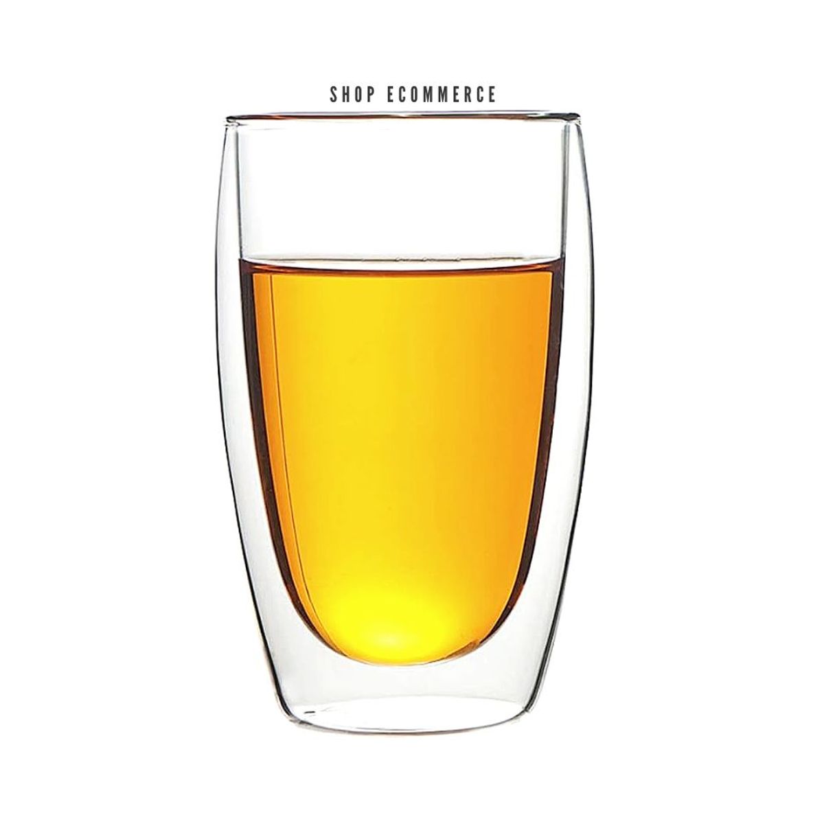 GENERICO - Vaso doble pared 450ml vidrio borosilicato