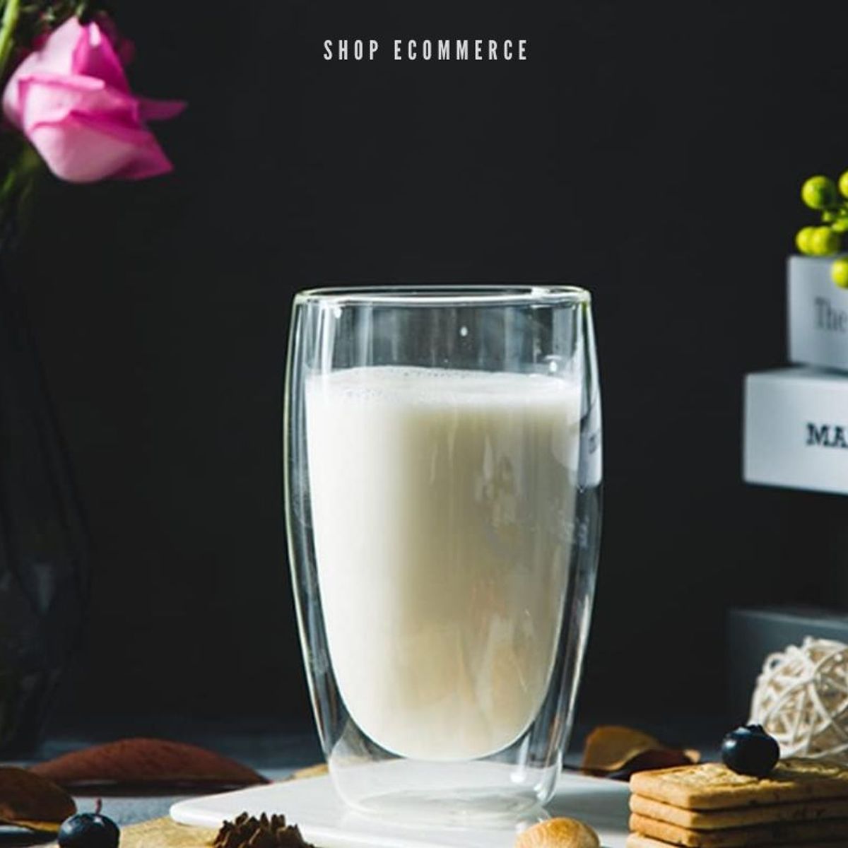 GENERICO - Vaso doble pared 450ml vidrio borosilicato