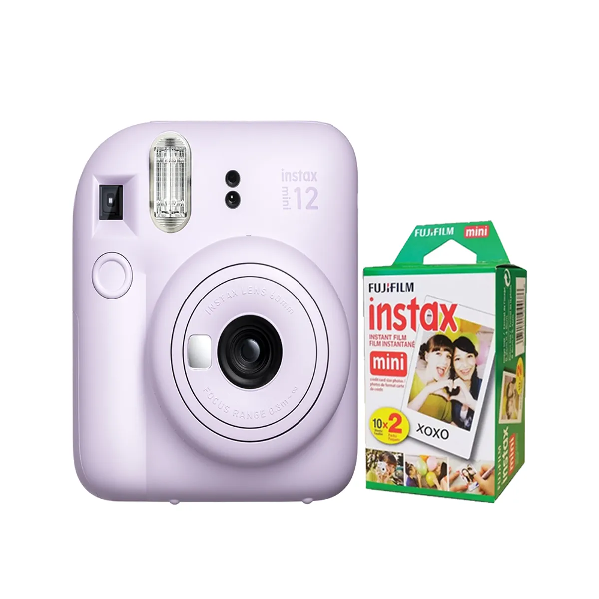 FUJIFILM - Camara  Fujifilm Instax Mini 12 Lila+Pack de Pelicula x20.