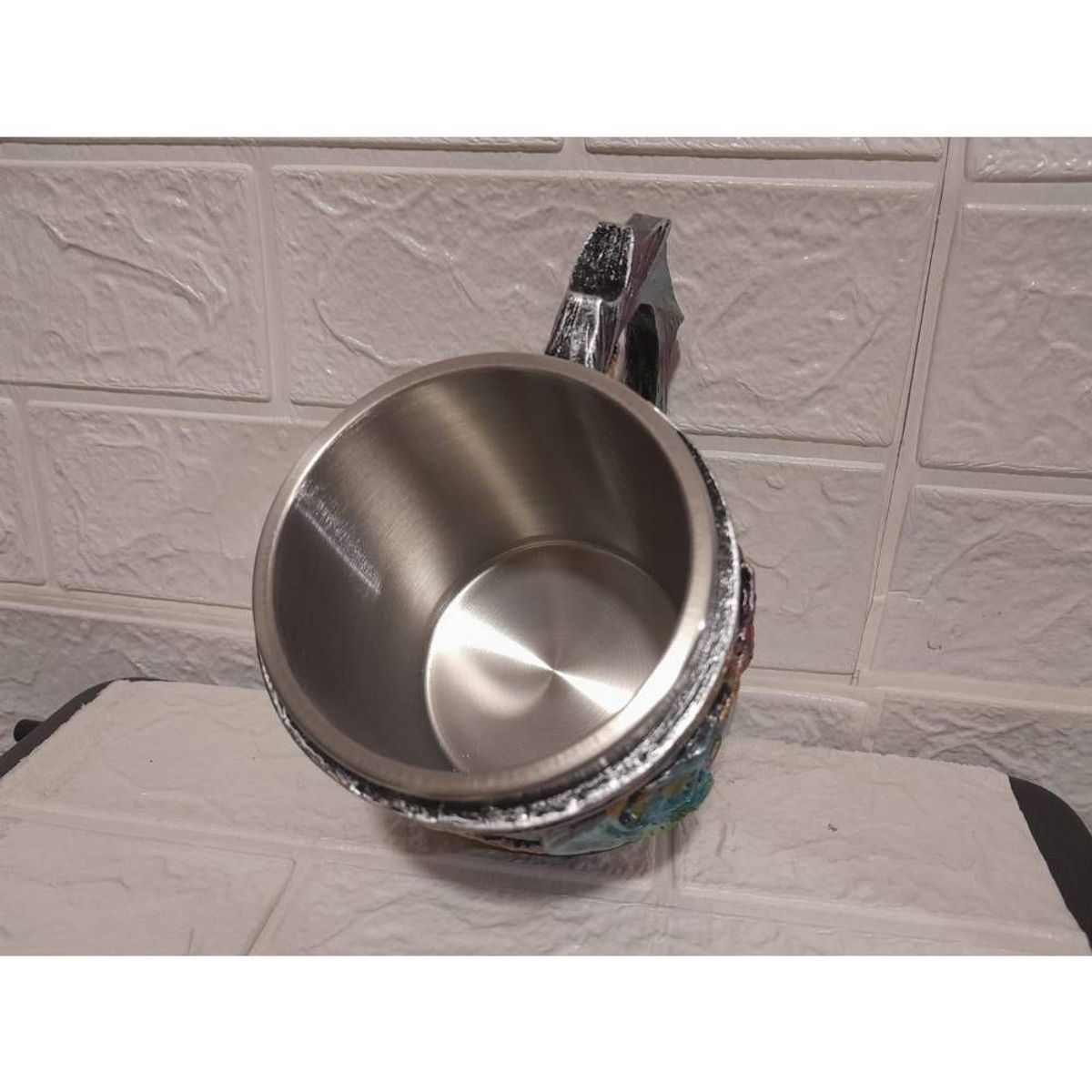 GENERICO - Taza Jarra Termica Acero Tematica Medieval 3D Dragones Games Of Trones