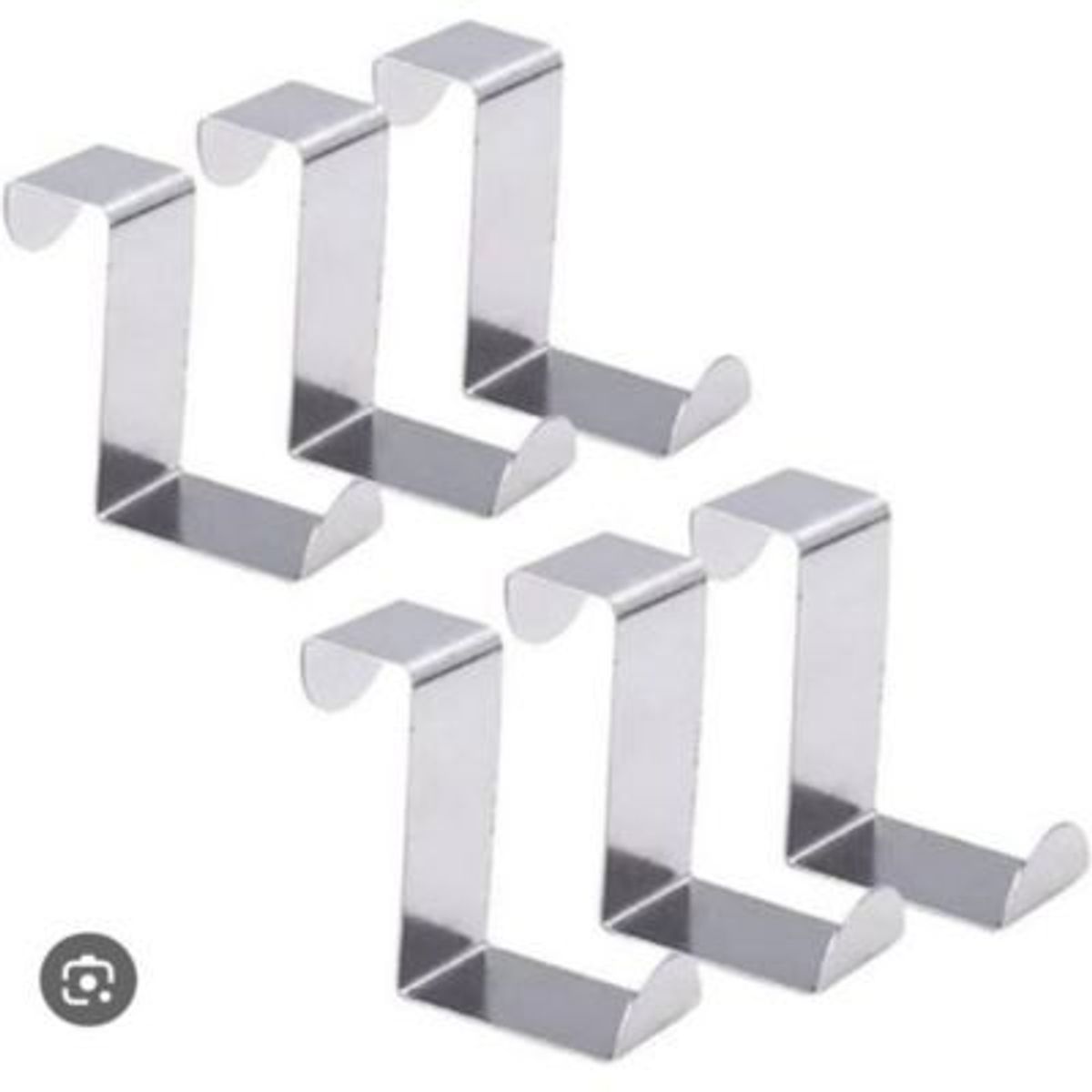 GENERICO - PERCHERO COLGADOR PORTATIL PARA PUERTA CAJONES 6 UNDS