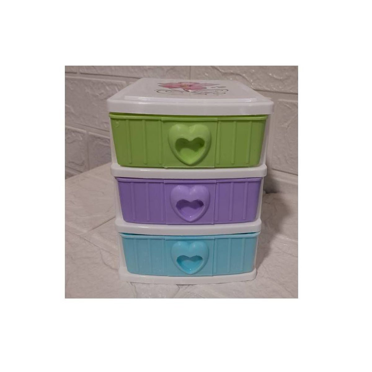 GENERICO - Mini Joyero Organizador Maquillaje Plastico 3 Cajones