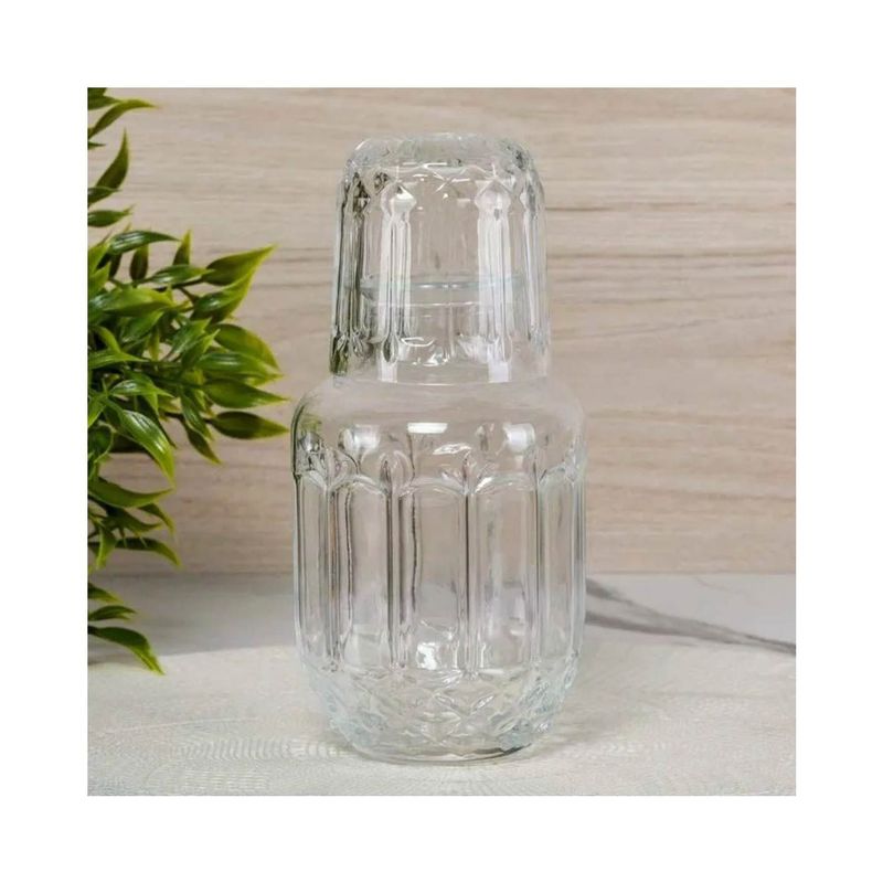 GENERICO - Jarra recipiente  para bebidas de vidrio capa.500ml
