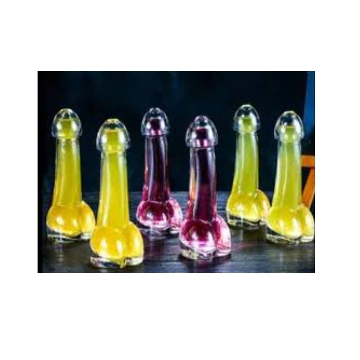 GENERICO - Copas Penny Shots De Vidrio En Forma De Pene x 6 unds