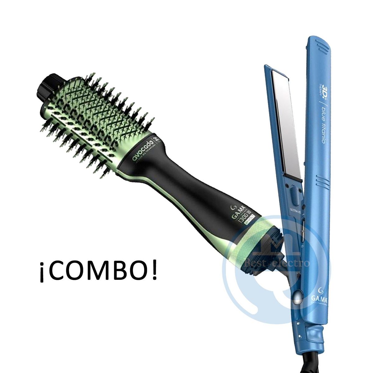 GAMA - Combo Gama Alisadora BECHS0000002426 y Cepillo Secador