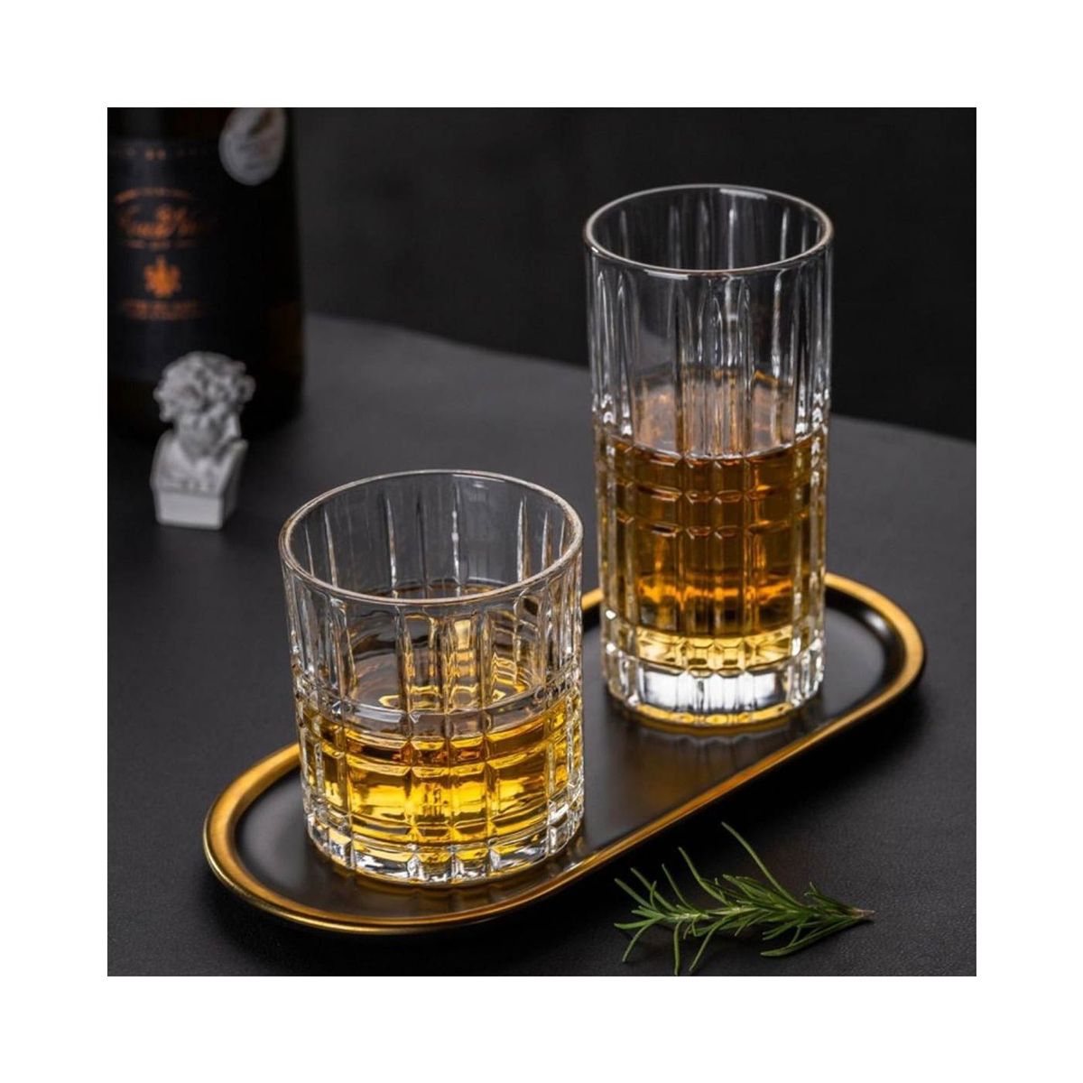 GENERICO - Set de 6 vasos  para whisky o bebidas capa.300ml