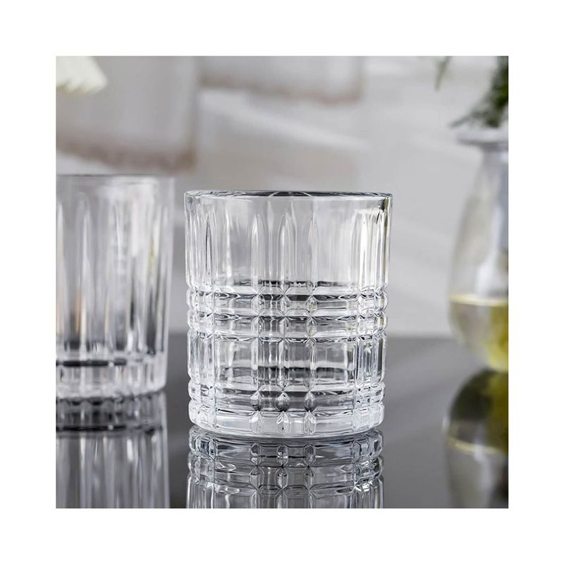 GENERICO - Set de 6 vasos  para whisky o bebidas  capa.290ml