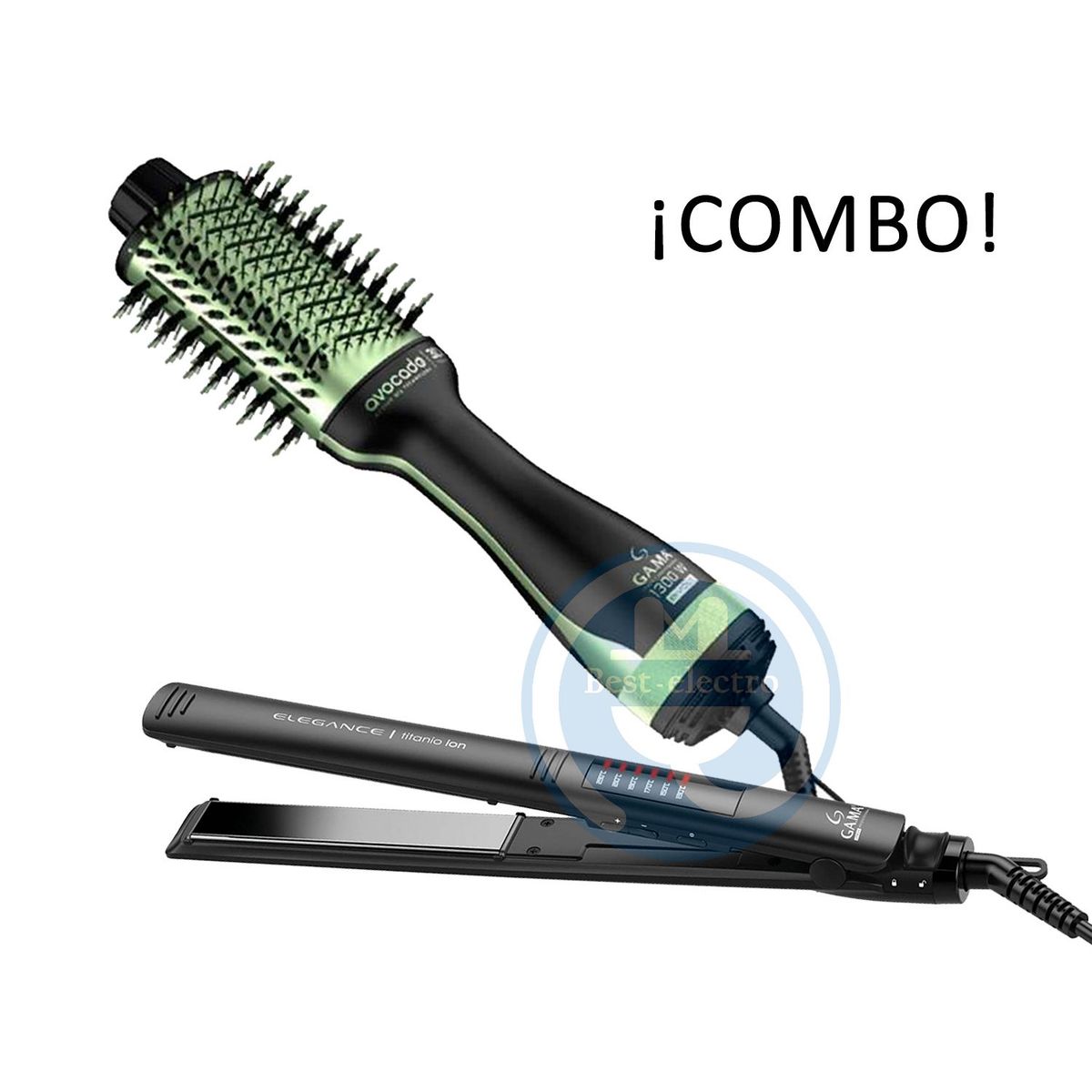 GAMA - Combo Gama Alisadora BECHS0000001467 y Cepillo Secador