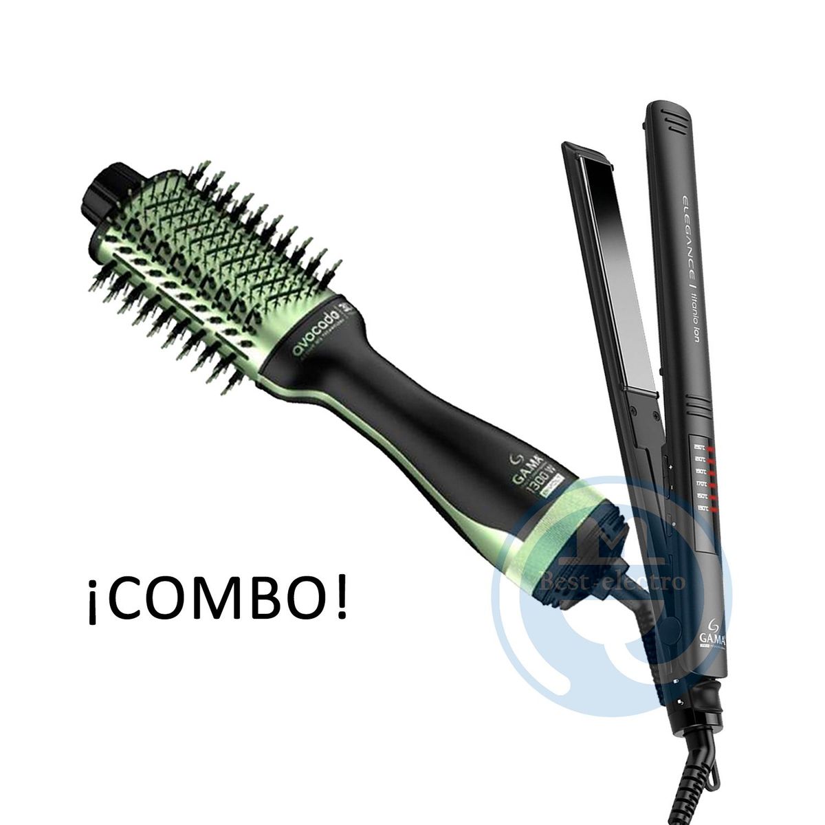 GAMA - Combo Gama Alisadora BECHS0000001467 y Cepillo Secador