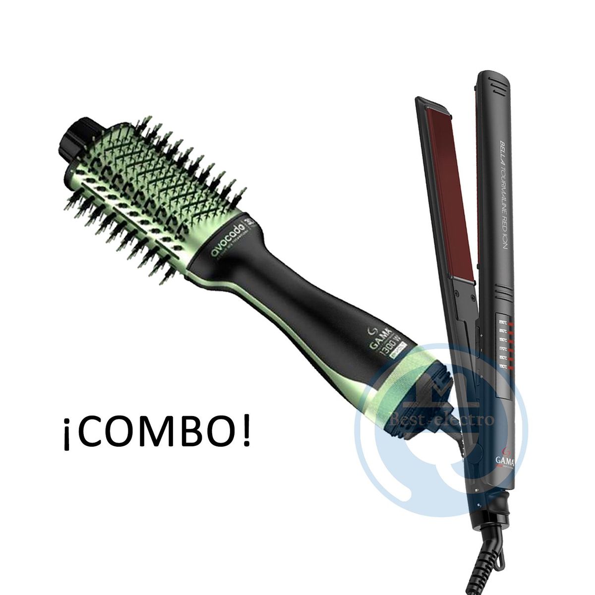 GAMA - Combo Gama Alisadora BECHS0000002120 y Cepillo Secador