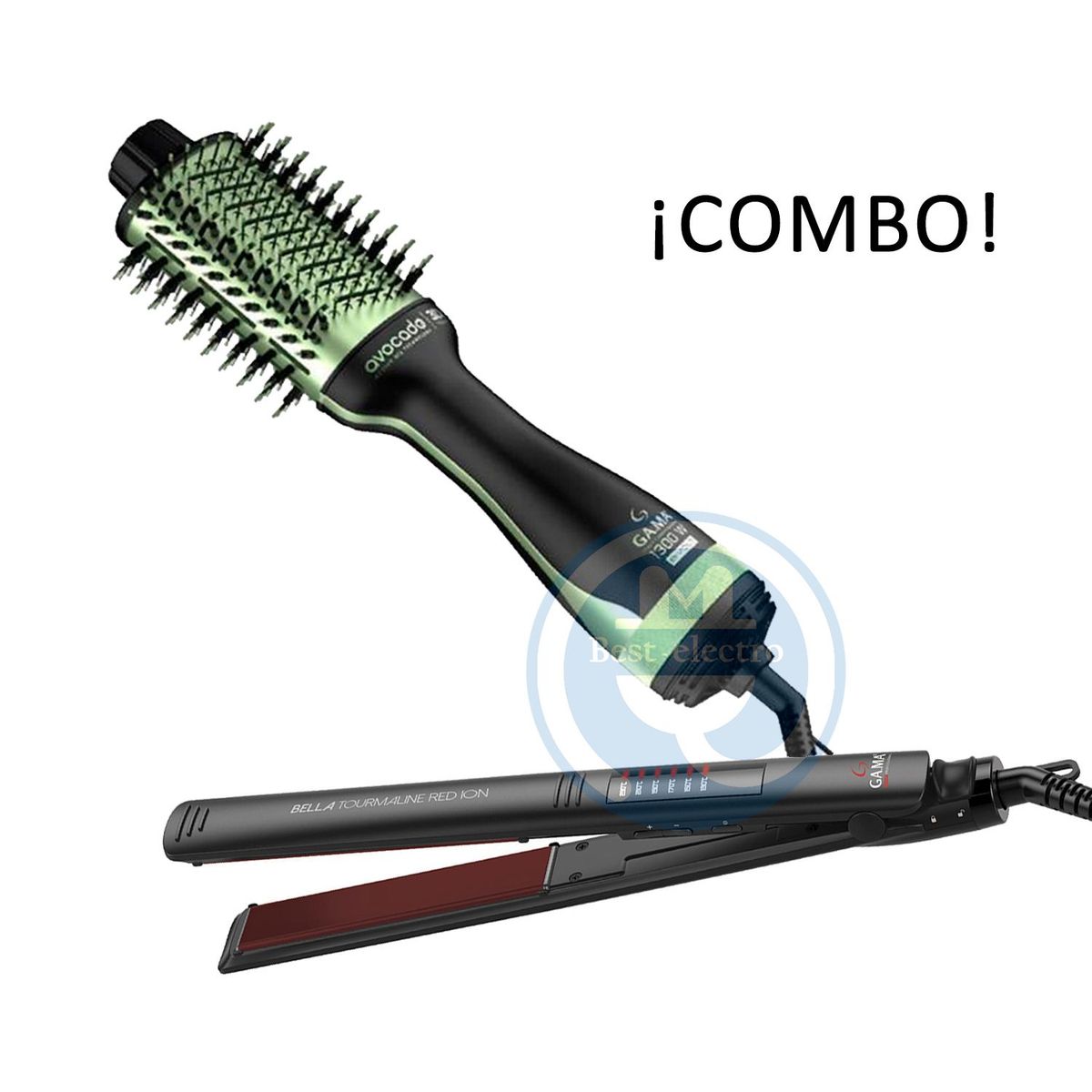 GAMA - Combo Gama Alisadora BECHS0000002120 y Cepillo Secador