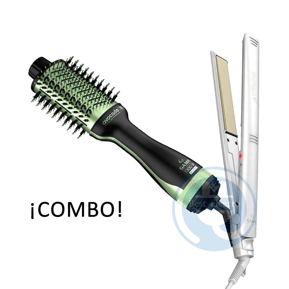 GAMA - Combo Gama Alisadora BECHS0000002386 y Cepillo Secador