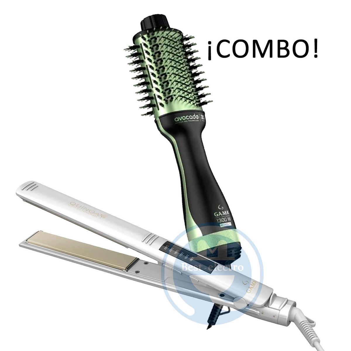 GAMA - Combo Gama Alisadora BECHS0000002536 y Cepillo Secador