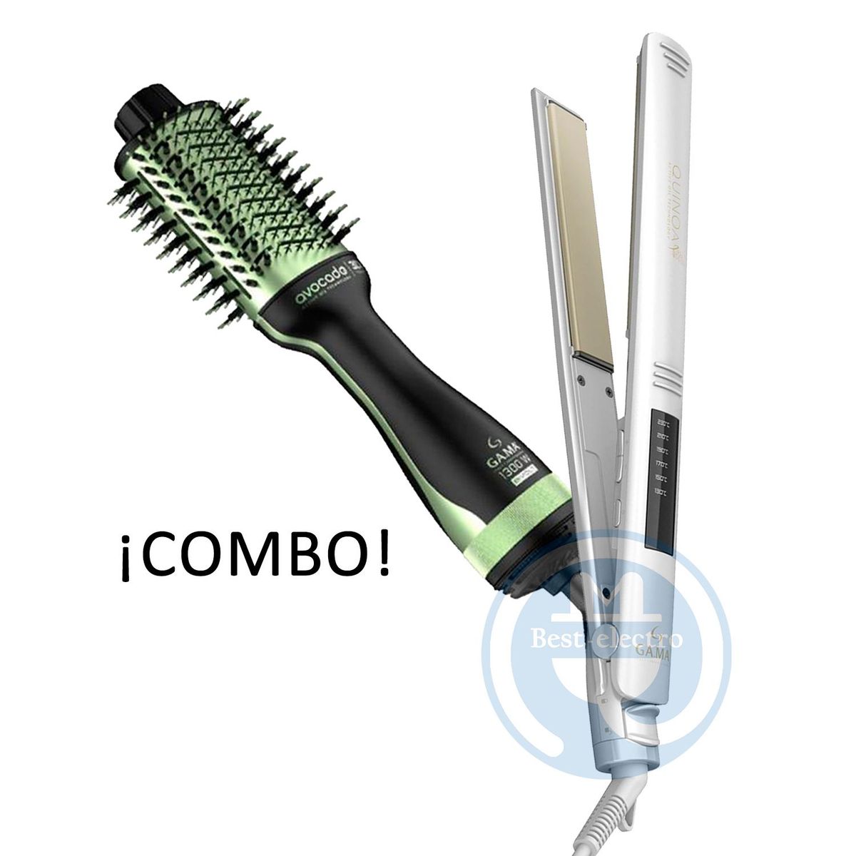 GAMA - Combo Gama Alisadora BECHS0000002536 y Cepillo Secador