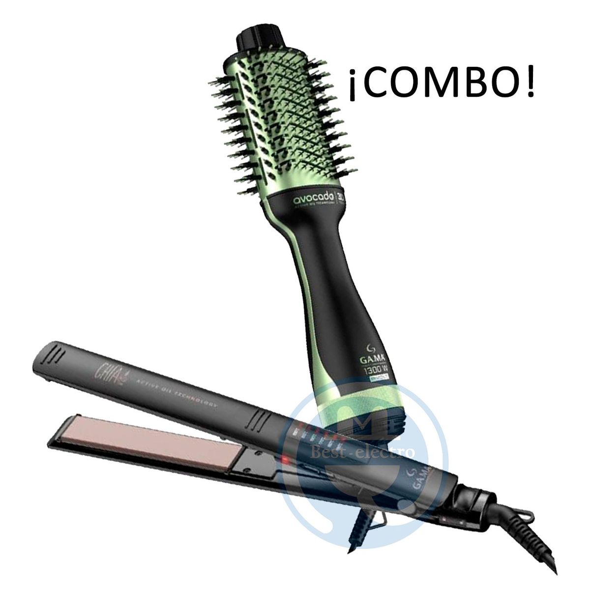 GAMA - Combo Gama Alisadora BECHS0000002568 y Cepillo Secador