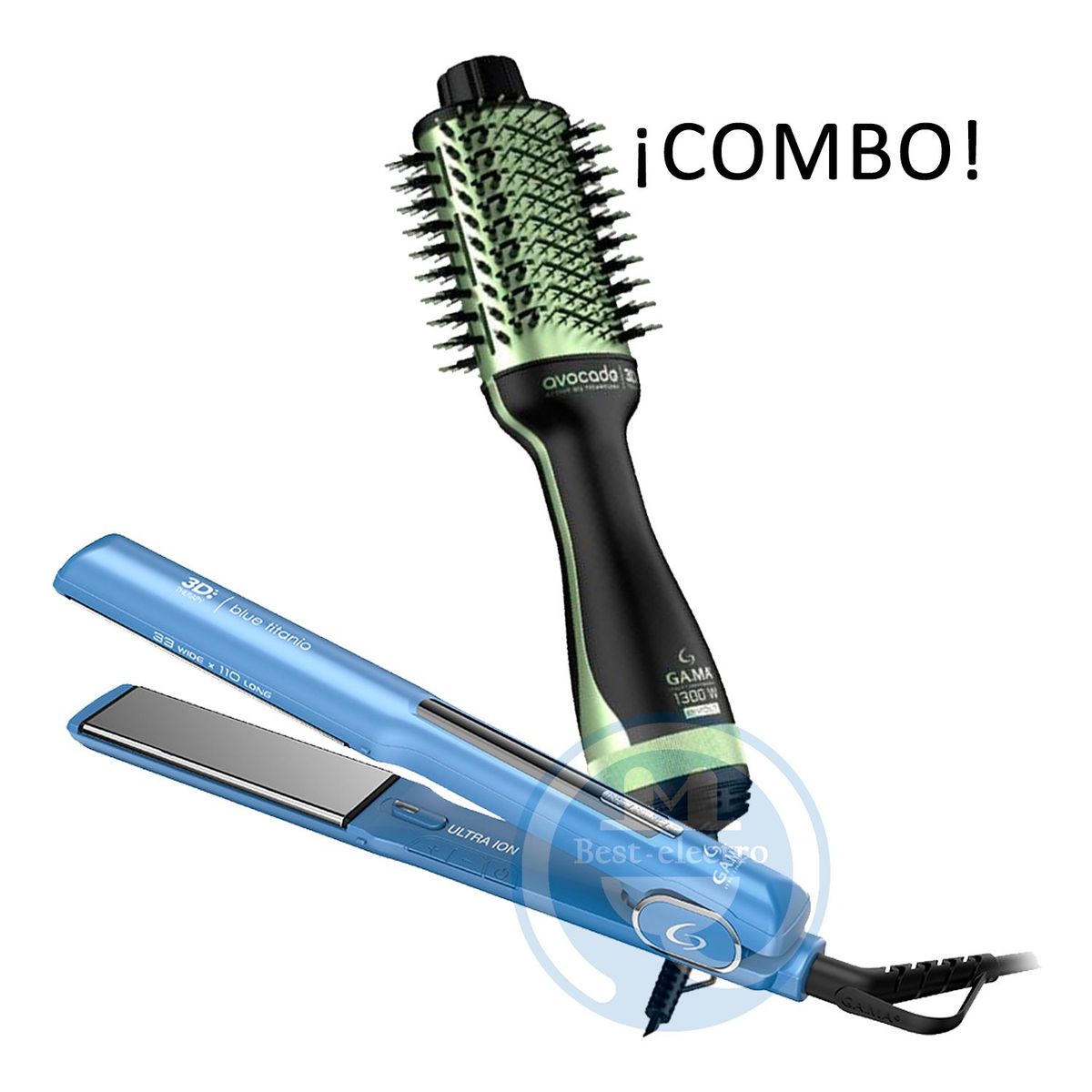 GAMA - Combo Gama Alisadora BECHS0000002439 y Cepillo Secador