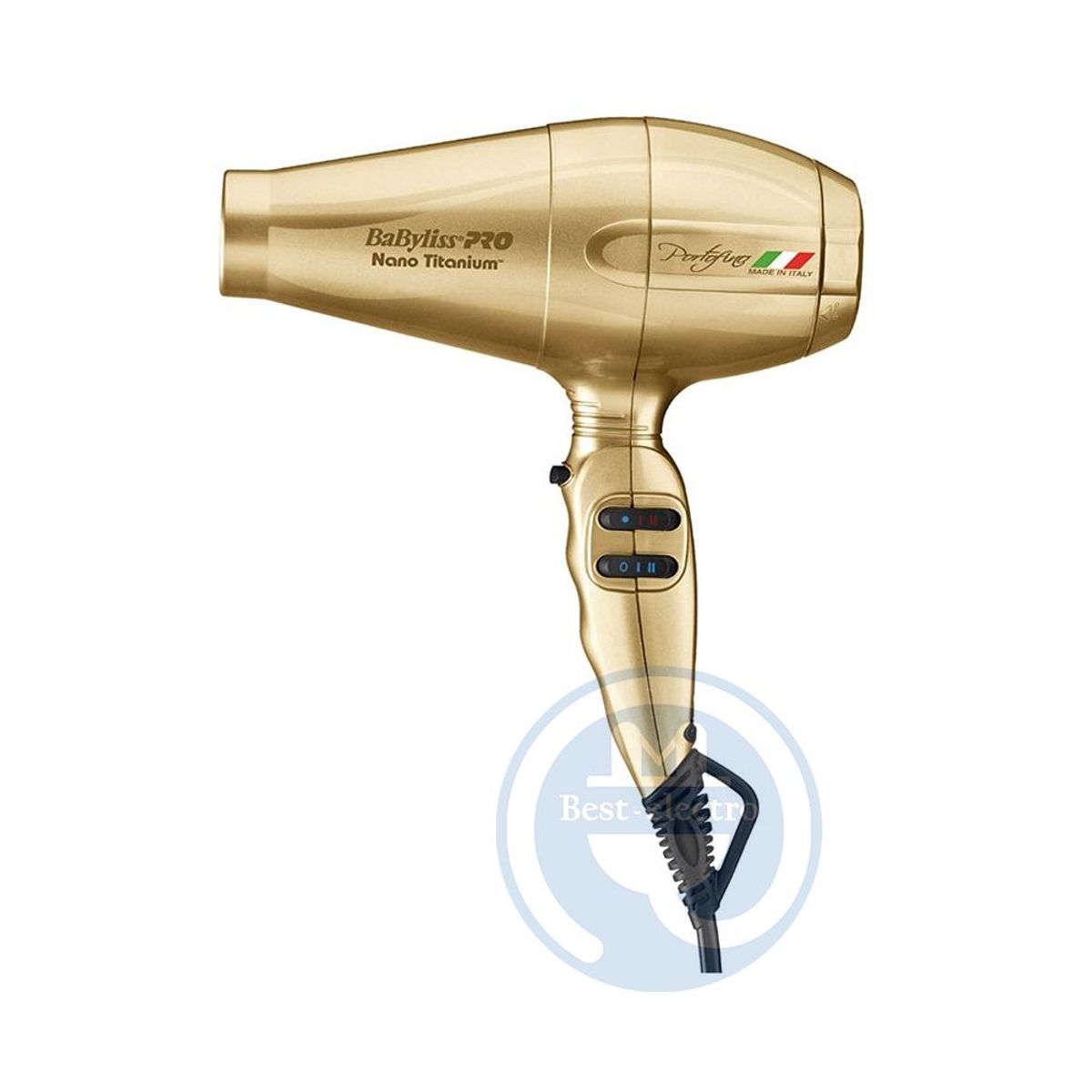 BABYLISS PRO - Secador BabylissPro BNTG6610PE Nano Titanium Portofino Dorado