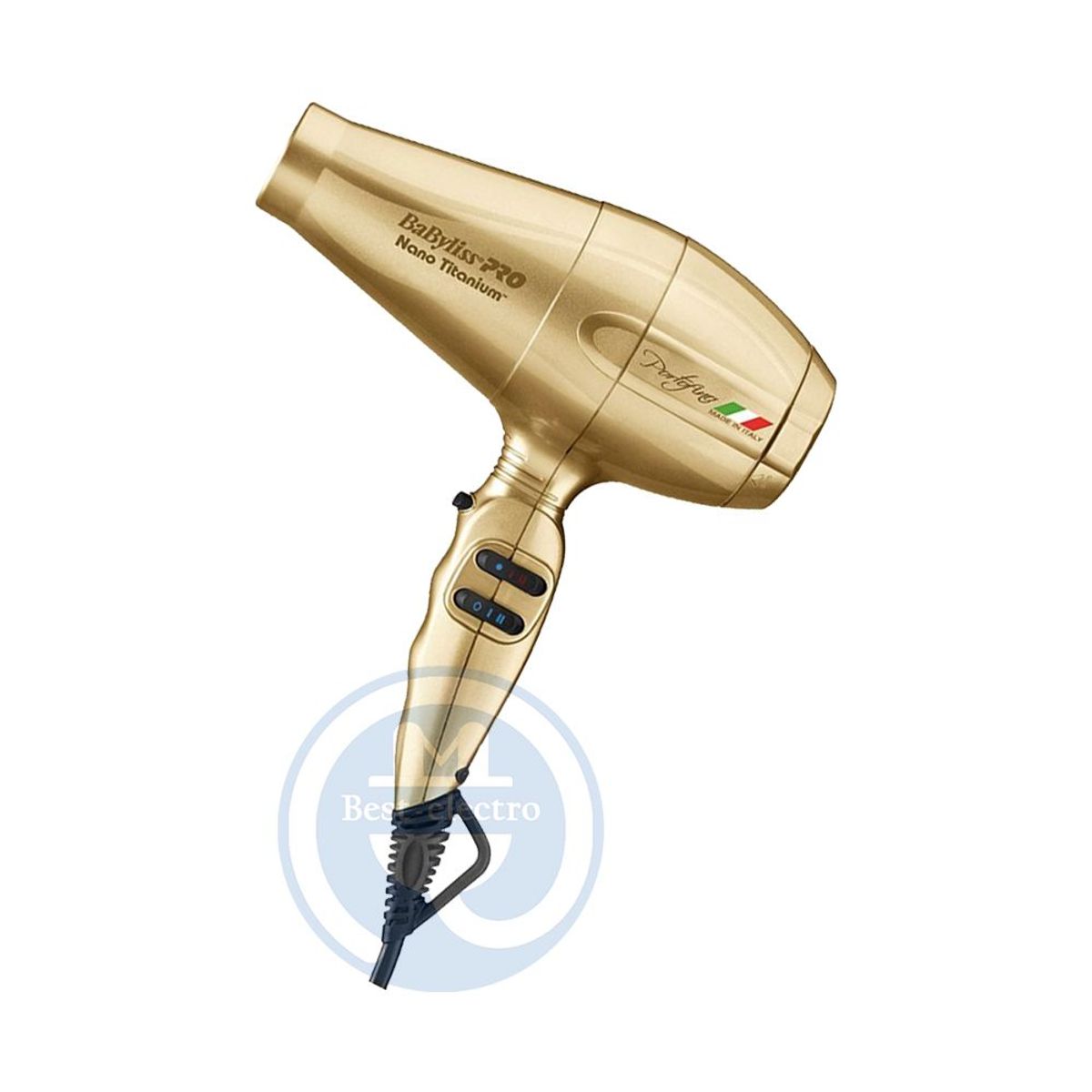 BABYLISS PRO - Secador BabylissPro BNTG6610PE Nano Titanium Portofino Dorado