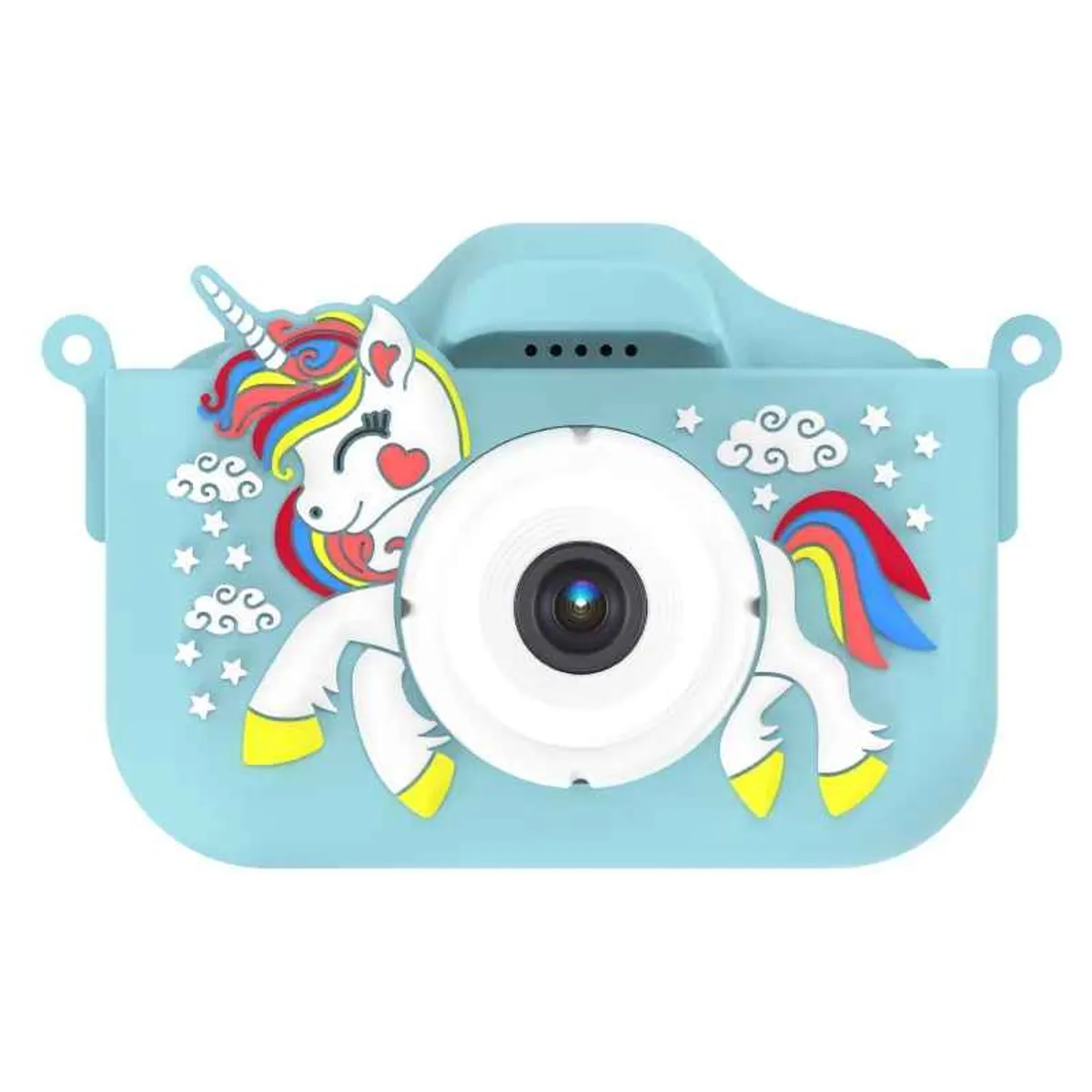 OEM - Cámara digital Infantil foto y video X5S Doble Lente - Celeste-Unicornio