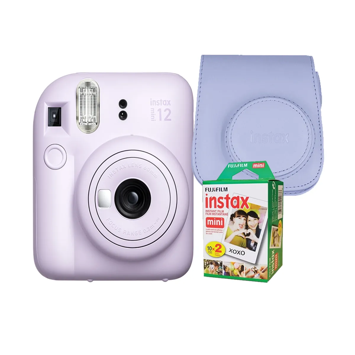 FUJIFILM - Camara  Fujifilm Instax Mini 12 Lila+Estu Lila+Pack Pelix20.