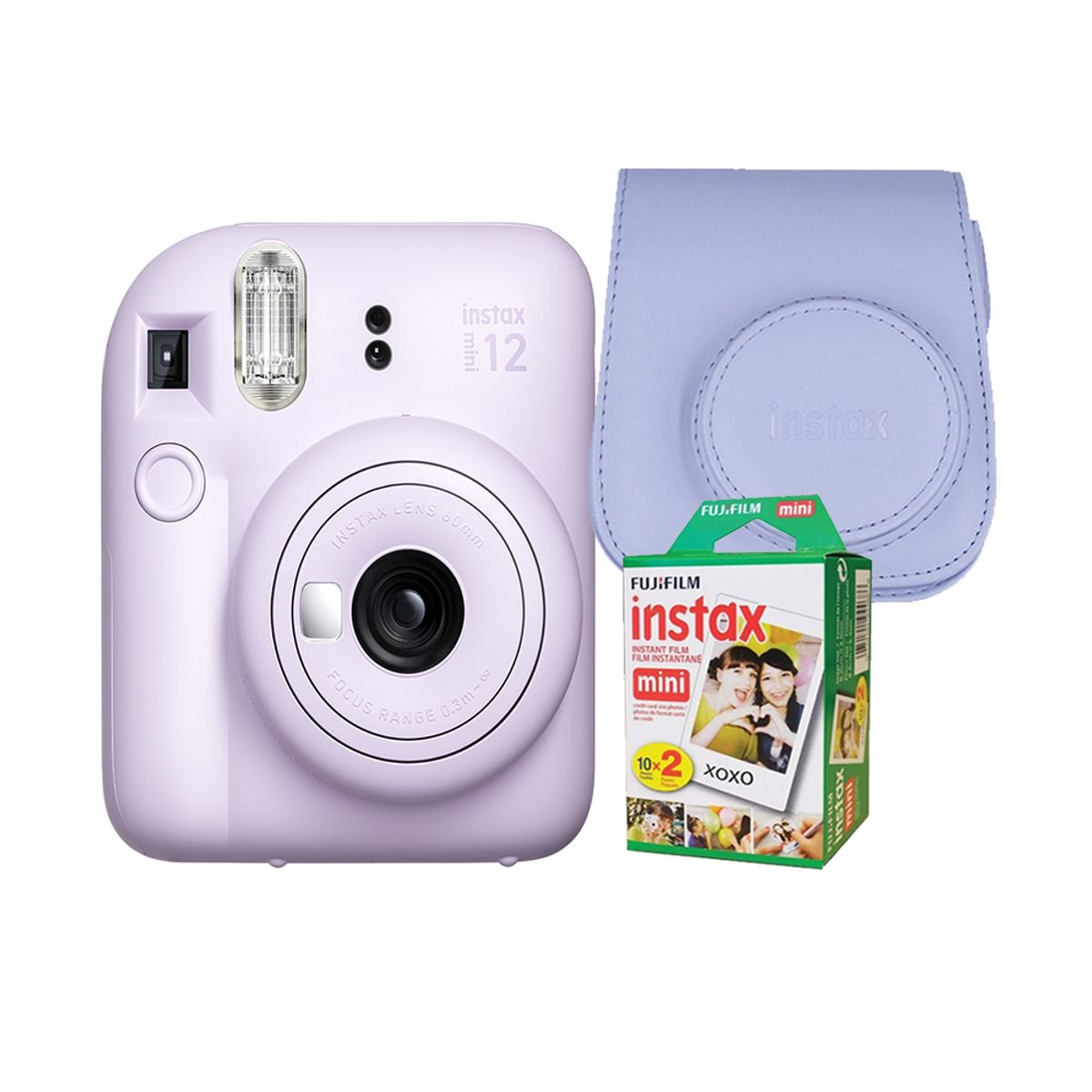 FUJIFILM - Camara  Fujifilm Instax Mini 12 Lila+Estu Lila+Pack Pelix20.