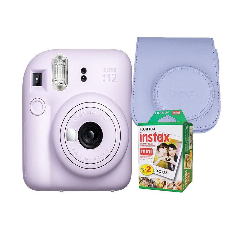 FUJIFILM - Camara  Fujifilm Instax Mini 12 Lila+Estu Lila+Pack Pelix20.
