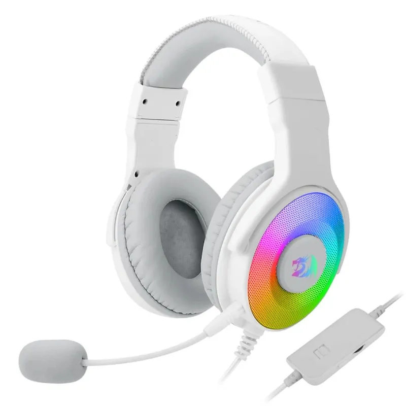 REDRAGON - Redragon Audífono Gamer Pandora H350W RGB 7.1 USB Blanco