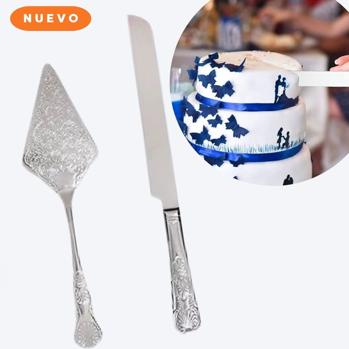 GENERICO - Juego de Espátula Cortadora para Torta