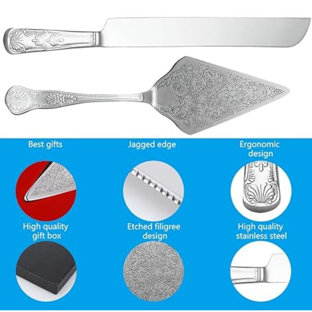 GENERICO - Juego de Espátula Cortadora para Torta