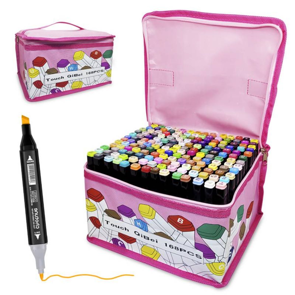 GENERICO - PLUMONES TOUCH KWAII  168 PIEZAS