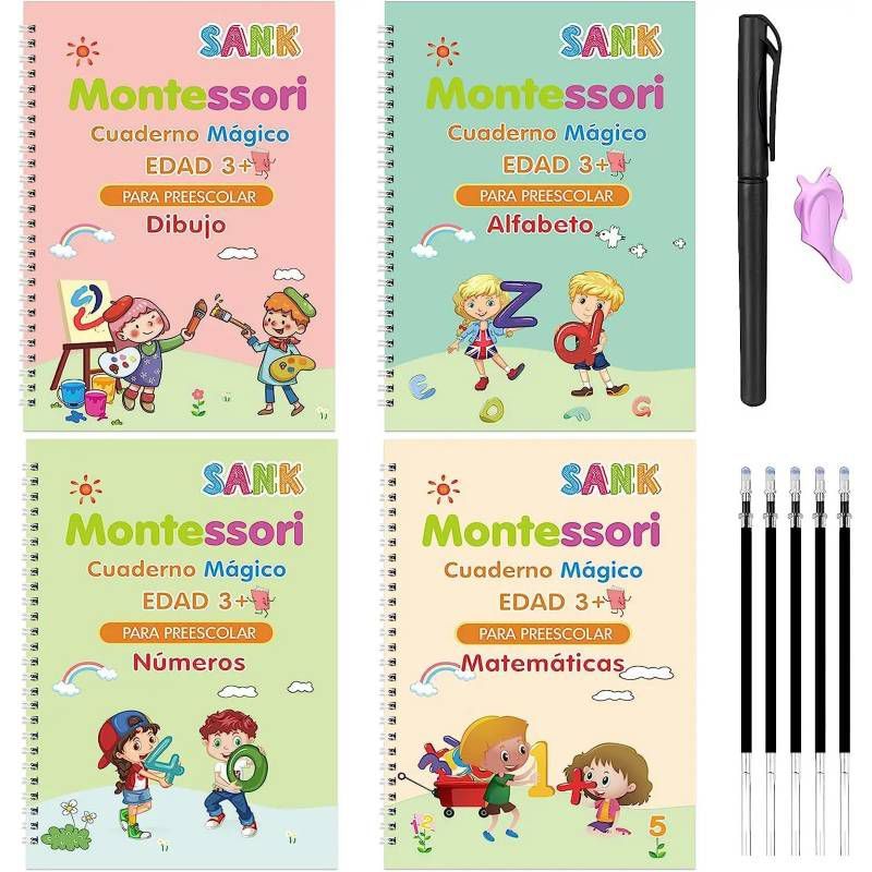 GENERICO - CUADERNO DE CALIGRAFÌA MONTESSORI REUTILIZABLEA