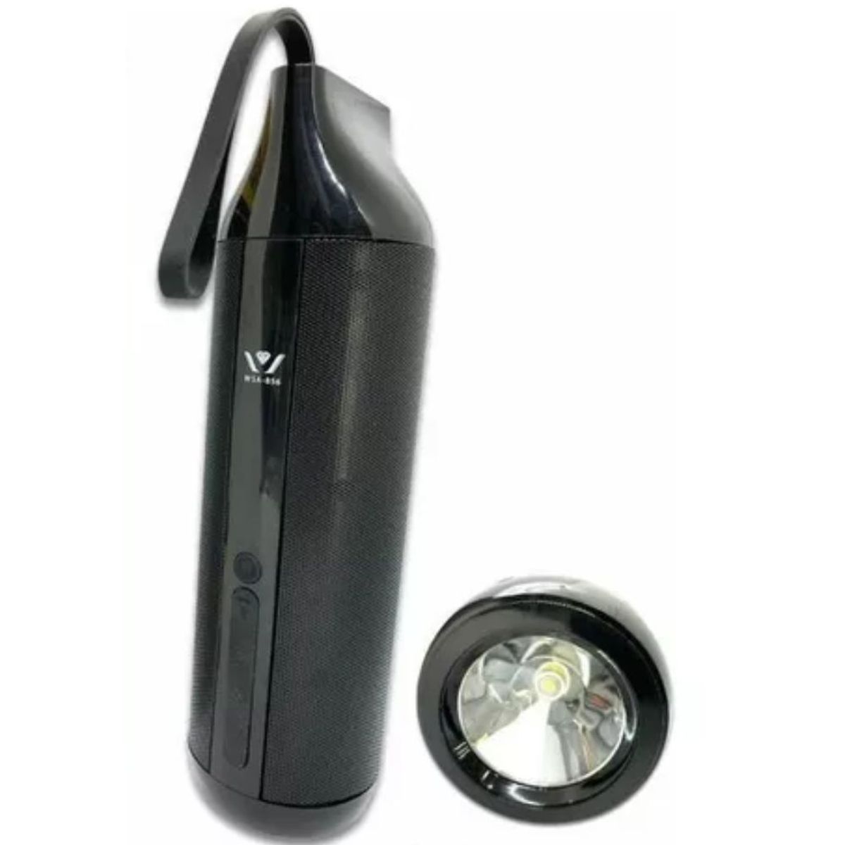 SEISA - Parlante bluetooth con linterna color negro WSA856 Élegans