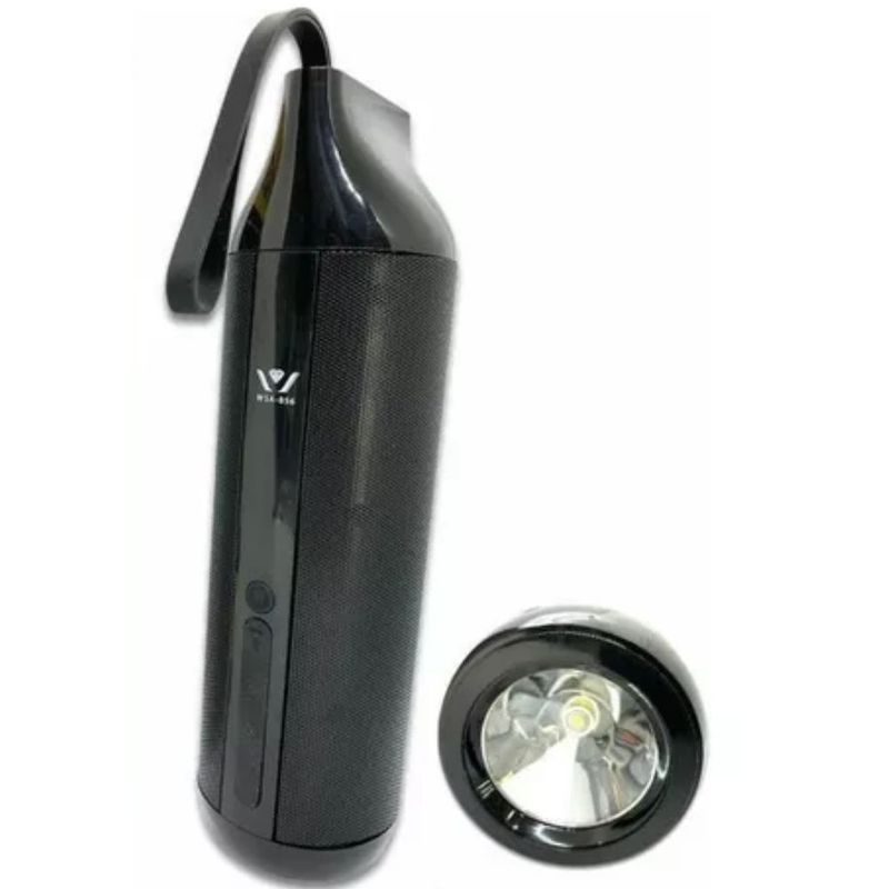 SEISA - Parlante bluetooth con linterna color negro WSA856 Élegans