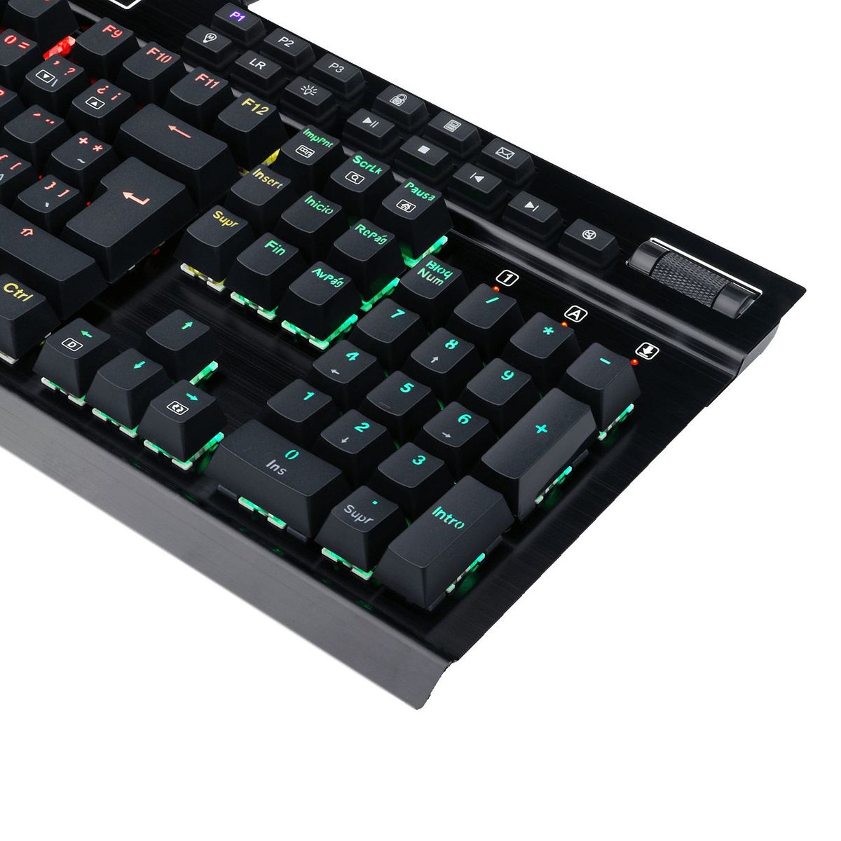 REDRAGON - TECLADO MECANICO REDRAGON YAMA RGB (PURPLE-SW) NEGRO