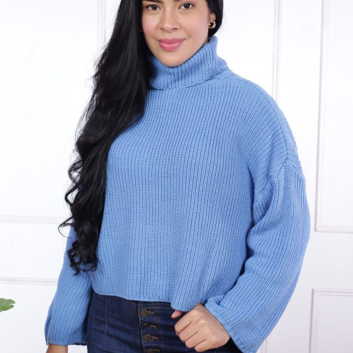 GENERICO - Chompa Mujer Alicia - Nathalie Love It - Azul cielo