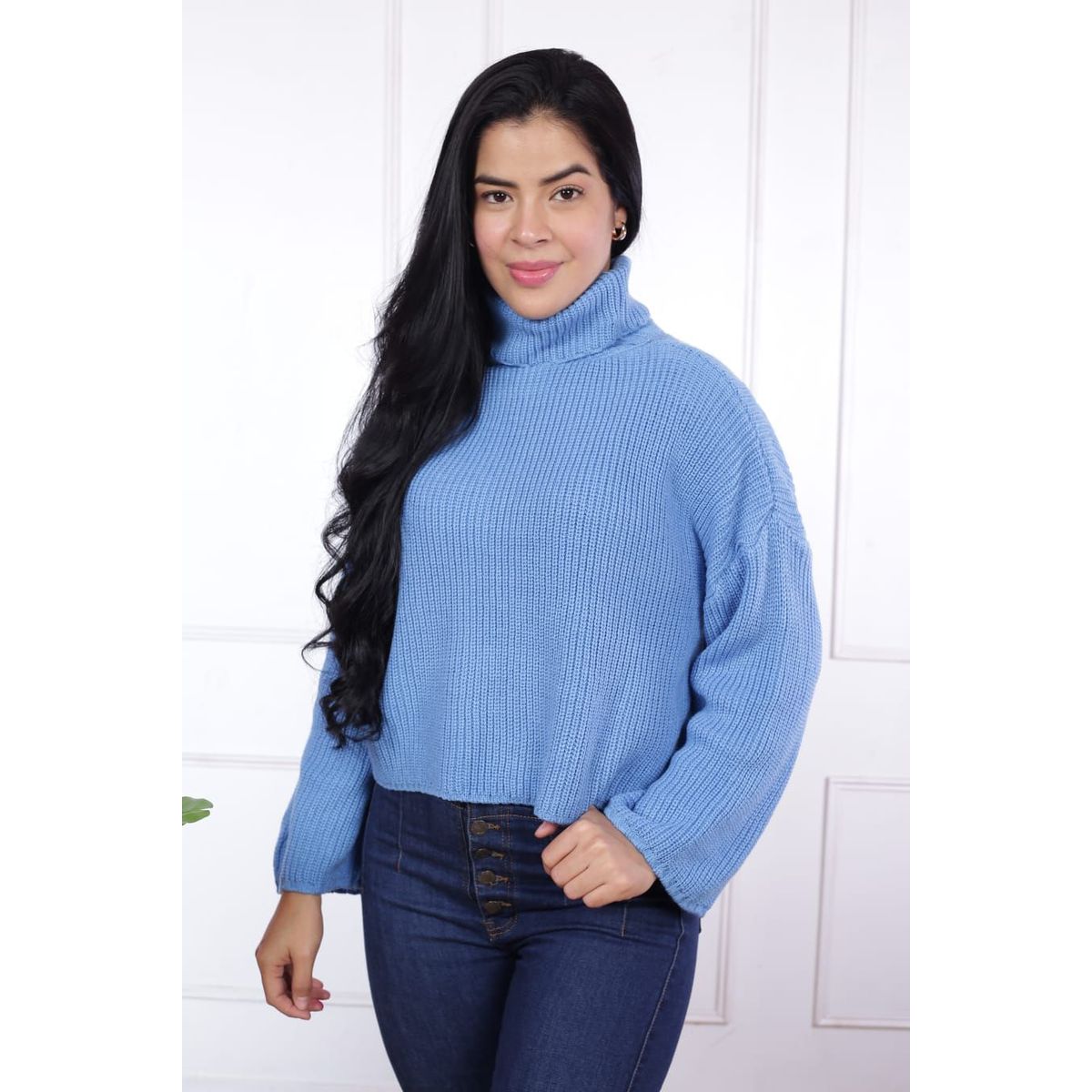 GENERICO - Chompa Mujer Alicia - Nathalie Love It - Azul cielo