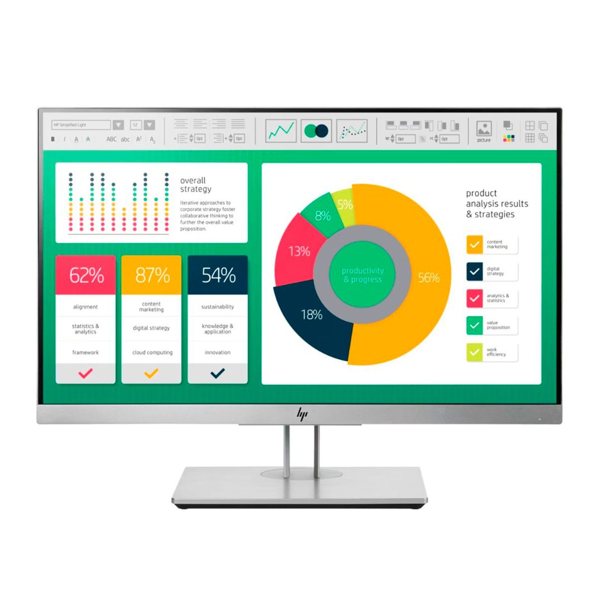 HP - MONITOR HP ELITEDISPLAY E223 21.5" FHD HDMI/DP/VGA P/N: 1FH45AA#ABA