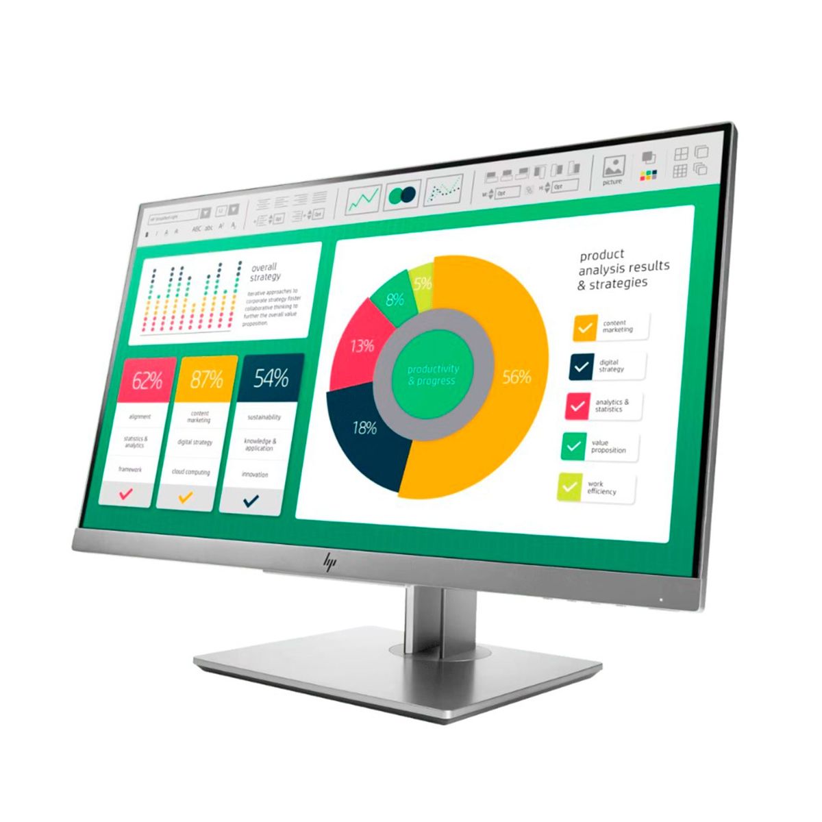 HP - MONITOR HP ELITEDISPLAY E223 21.5" FHD HDMI/DP/VGA P/N: 1FH45AA#ABA