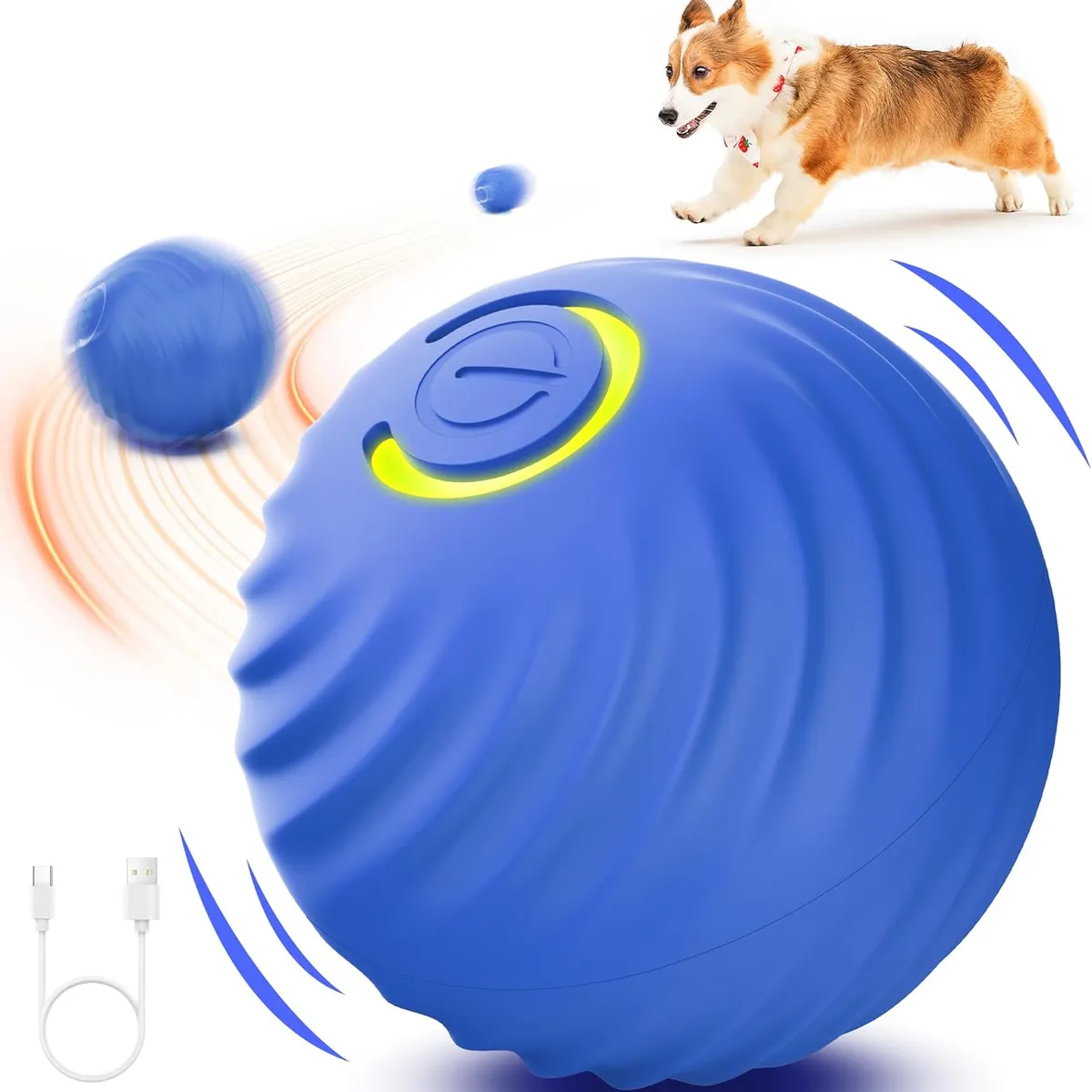 IMPORTADO MC - Pelota para perros Juguete de rebote interactivo Pet Gravity