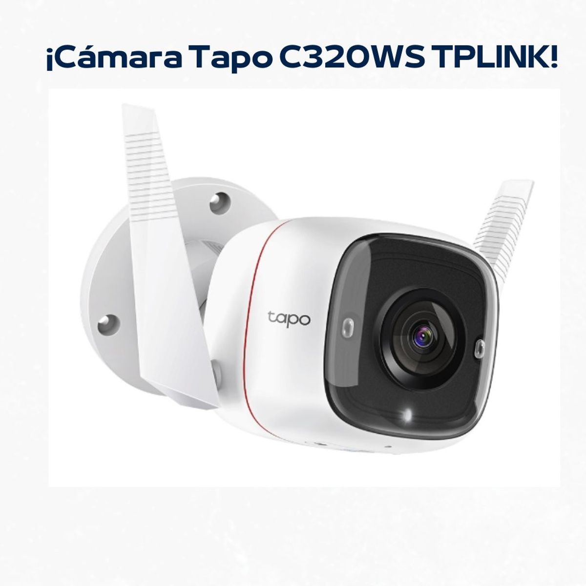 TP LINK - Cámara de seguridad wi-fi para exteriores 2K Tapo-C320WS - Tp-Link + SD 128 GB