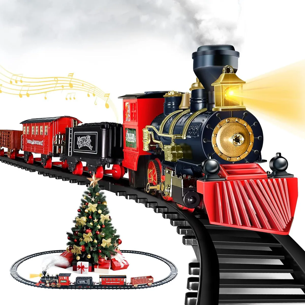 GENERICO - Tren Navideño base Árbol Juguete Musical Luminoso