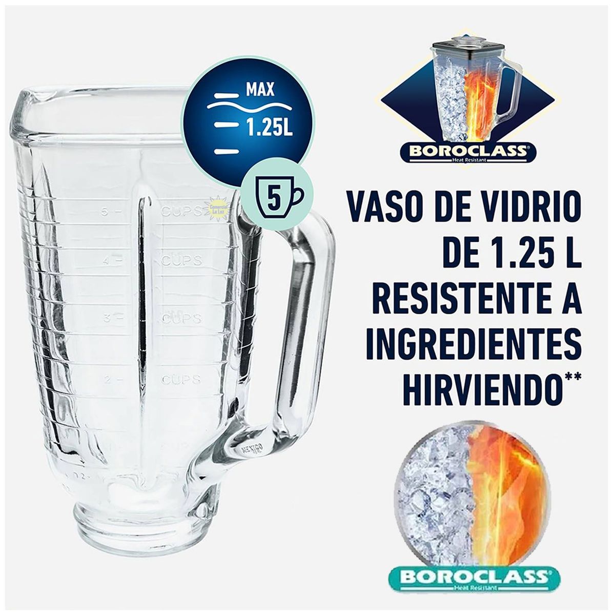 OSTER - Vaso Oster para licuadora Clásica de Vidrio Pyrex