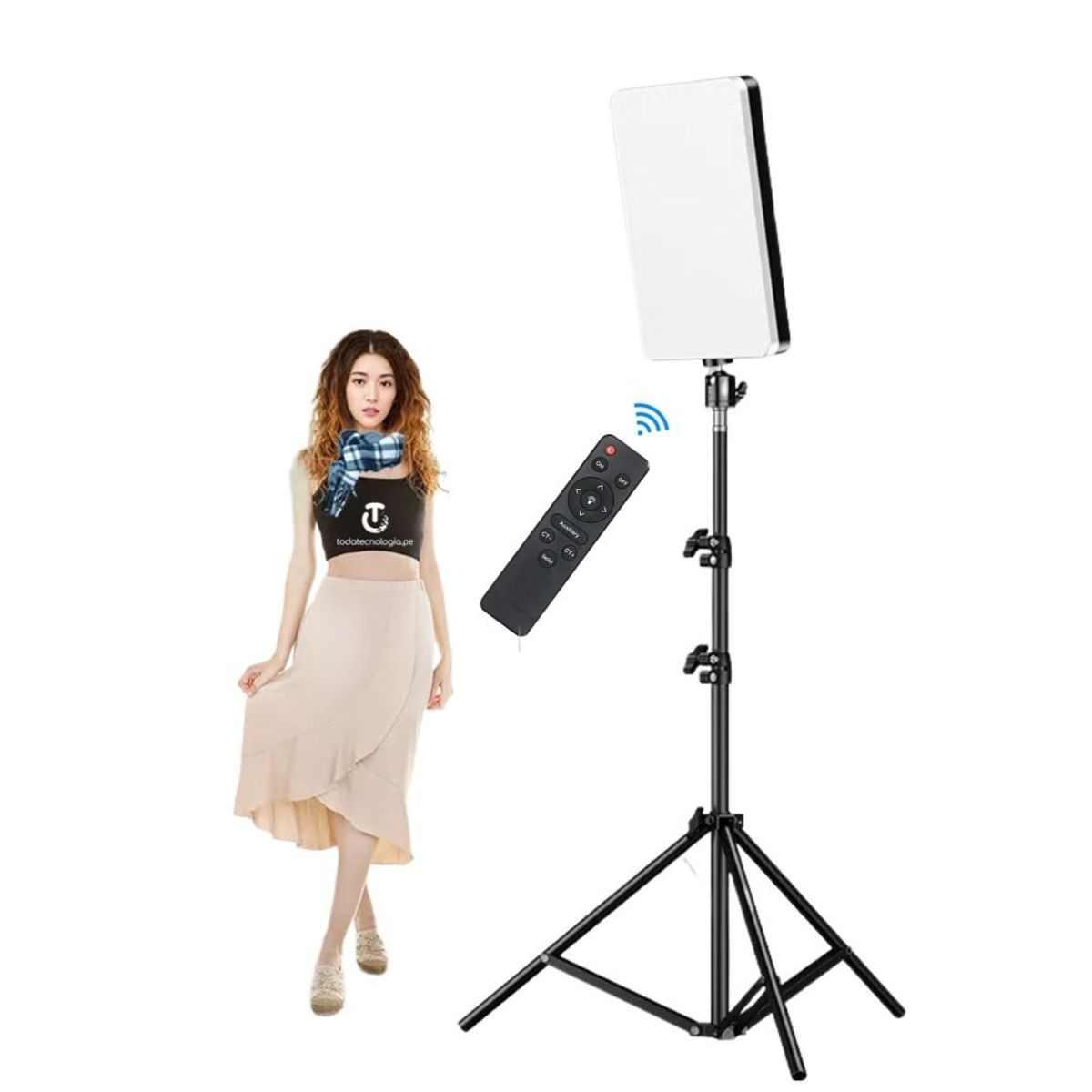 GENERICO - Luces Led Fotografia Iluminación Profesional 40x28 cm  Tripode